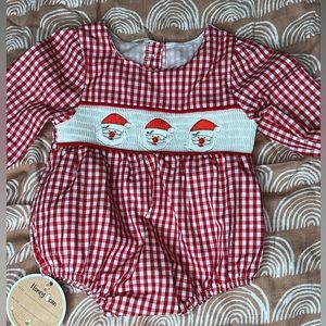 Christmas smocked Santa